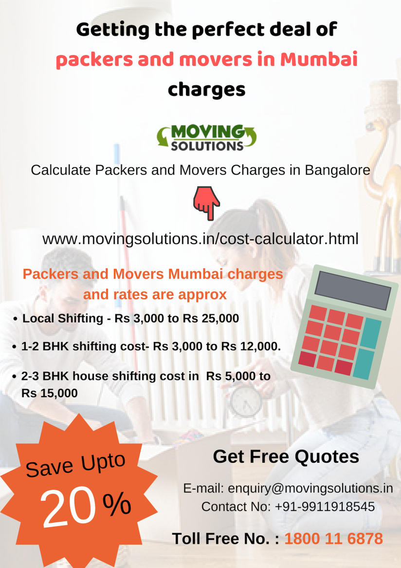 Getting the perfect deal of packers and movers in Mumbai charges